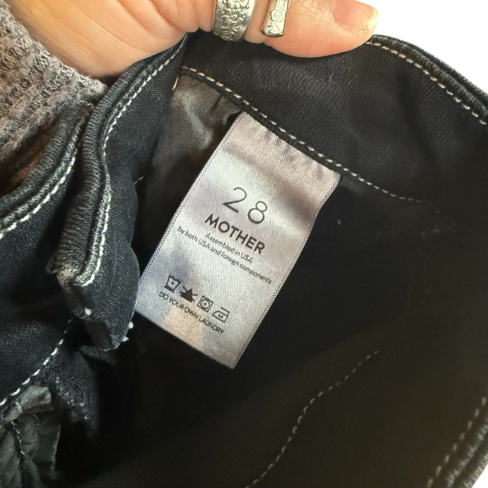 NWT Mother High Waisted Looker Skinny Denim in Coffee, Tea or Me? - Picture 8 of 11
